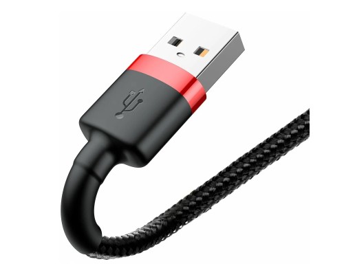Кабель Baseus Cafule USB - Lightning (CALKLF-B19) 1м, черный/красный