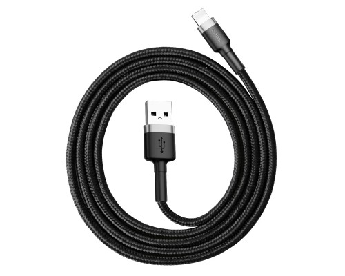 Кабель Baseus Cafule USB - Lightning (CALKLF-BG1) 1м, черный/серый