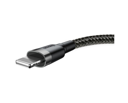 Кабель Baseus Cafule USB - Lightning (CALKLF-BG1) 1м, черный/серый