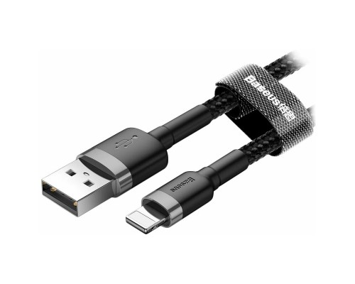 Кабель Baseus Cafule USB - Lightning (CALKLF-BG1) 1м, черный/серый