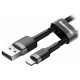 Кабель Baseus Cafule USB - Lightning (CALKLF-BG1) 1м, черный/серый