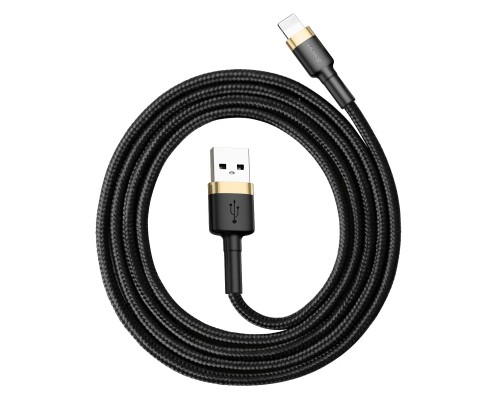 Кабель Baseus Cafule USB - Lightning (CALKLF-BV1) 1м черный/золотистый