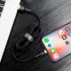 Кабель Baseus Cafule USB - Lightning (CALKLF-BV1) 1м черный/золотистый