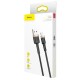 Кабель Baseus Cafule USB - Lightning (CALKLF-BV1) 1м черный/золотистый