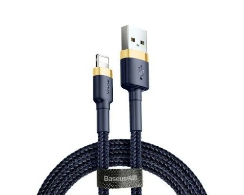Кабель Baseus Cafule USB - Lightning (CALKLF-BV1) 1м черный/золотистый