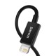 Кабель Baseus Superior Series Fast Charging, USB - Lightning, (CALYS-A01) 2.4А, 1 м, черный 