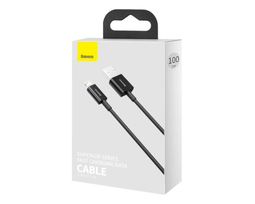Кабель Baseus Superior Series Fast Charging, USB - Lightning, (CALYS-A01) 2.4А, 1 м, черный 