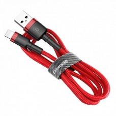 Кабель Baseus Cafule USB - Lightning (CALKLF-B09) 1м, красный/красный