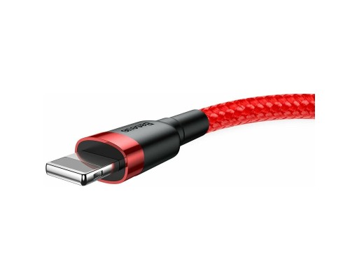 Кабель Baseus Cafule USB - Lightning (CALKLF-C09) 2м, красный/красный