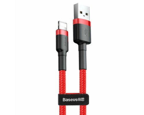 Кабель Baseus Cafule USB - Lightning (CALKLF-C09) 2м, красный/красный