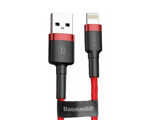Кабель Baseus Cafule USB - Lightning (CALKLF-C09) 2м, красный/красный