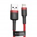 Кабель Baseus Cafule USB - Lightning (CALKLF-B09) 1м, красный/красный