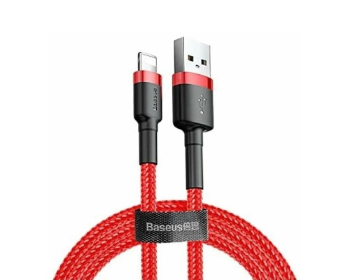Кабель Baseus Cafule USB - Lightning (CALKLF-C09) 2м, красный/красный