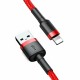 Кабель Baseus Cafule USB - Lightning (CALKLF-C09) 2м, красный/красный