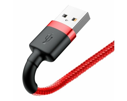 Кабель Baseus Cafule USB - Lightning (CALKLF-C09) 2м, красный/красный