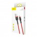 Кабель Baseus Cafule USB - Lightning (CALKLF-B09) 1м, красный/красный