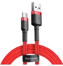 Кабель Baseus Cafule USB - USB Type-C (CATKLF-B09) 1м красный/красный