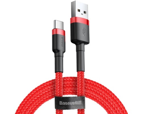 Кабель Baseus Cafule USB - USB Type-C (CATKLF-C09) 2м красный/красный