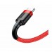 Кабель Baseus Cafule USB - USB Type-C (CATKLF-B09) 1м красный/красный