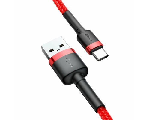 Кабель Baseus Cafule USB - USB Type-C (CATKLF-C09) 2м красный/красный