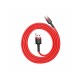 Кабель Baseus Cafule USB - USB Type-C (CATKLF-C09) 2м красный/красный