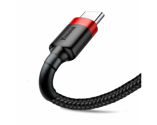 Кабель Baseus Cafule USB - USB Type-C (CATKLF-U91) 3м черный/красный