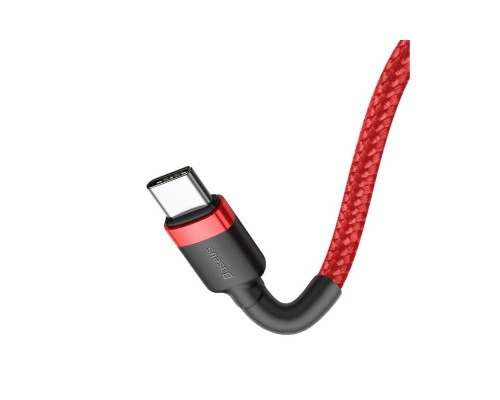 Кабель Baseus Cafule USB Type-C - USB Type-C (CATKLF-G09) 1м красный/красный