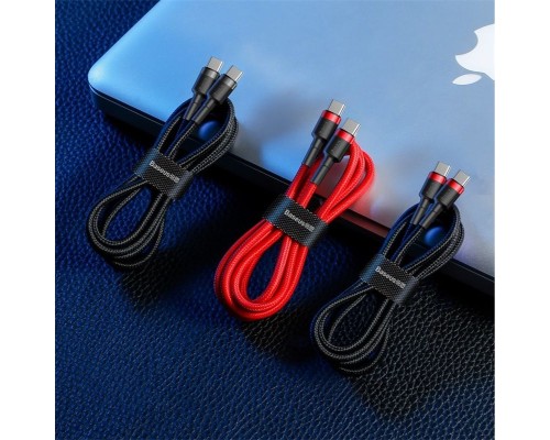 Кабель Baseus Cafule USB Type-C - USB Type-C (CATKLF-G09) 1м красный/красный