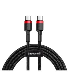 Кабель Baseus Cafule USB Type-C - USB Type-C (CATKLF-H91) 2м черный/красный