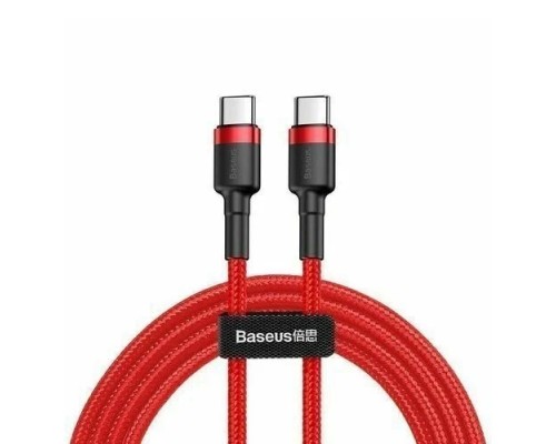 Кабель Baseus Cafule USB Type-C - USB Type-C (CATKLF-H09) 2м красный/красный