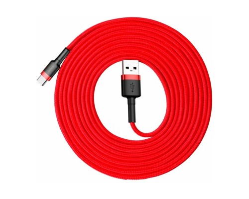 Кабель Baseus Cafule USB - USB Type-C (CATKLF-U09) 3м красный/красный