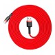 Кабель Baseus Cafule USB - USB Type-C (CATKLF-U09) 3м красный/красный