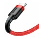 Кабель Baseus Cafule USB Type-C - USB Type-C (CATKLF-H09) 2м красный/красный
