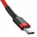 Кабель Baseus Cafule USB Type-C - USB Type-C (CATKLF-H09) 2м красный/красный
