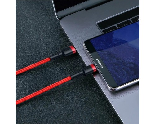 Кабель Baseus Cafule USB Type-C - USB Type-C (CATKLF-H09) 2м красный/красный