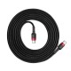 Кабель Baseus Cafule USB Type-C - USB Type-C (CATKLF-H91) 2м черный/красный
