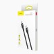 Кабель Baseus Cafule USB Type-C - USB Type-C (CATKLF-HG1) 2м черный/серый