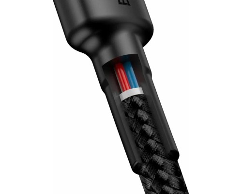 Кабель Baseus Cafule USB Type-C - USB Type-C (CATKLF-HG1) 2м черный/серый