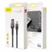 Кабель Baseus Cafule USB - USB Type-C (CATKLF-PG1) HW 40Вт, 1м черный/серый