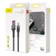 Кабель Baseus Cafule USB - USB Type-C (CATKLF-PG1) HW 40Вт, 1м черный/серый