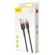 Кабель Baseus Cafule USB - USB Type-C (CATKLF-U91) 3м черный/красный