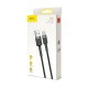 Кабель Baseus Cafule USB - USB Type-C (CATKLF-UG1) 3м черный/серый
