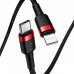 Кабель Baseus Cafule USB Type-C - Lighting (CATLKLF-91) 1м черный/красный