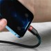 Кабель Baseus Cafule USB Type-C - Lighting (CATLKLF-91) 1м черный/красный