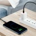 Кабель Baseus Cafule USB Type-C - Lighting (CATLKLF-91) 1м черный/красный