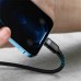Кабель Baseus Cafule USB Type-C - Lighting (CATLKLF-G1) 1м черный/серый