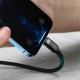 Кабель Baseus Cafule USB Type-C - Lighting (CATLKLF-G1) 1м черный/серый