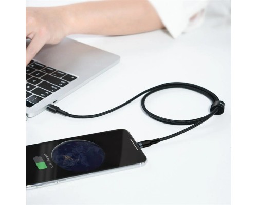 Кабель Baseus Cafule USB Type-C - Lighting (CATLKLF-G1) 1м черный/серый