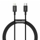 Кабель Baseus Superior Series Fast Charging, Type-C - Lightning, (CATLYS-C01) 20W, 2 м, черный 