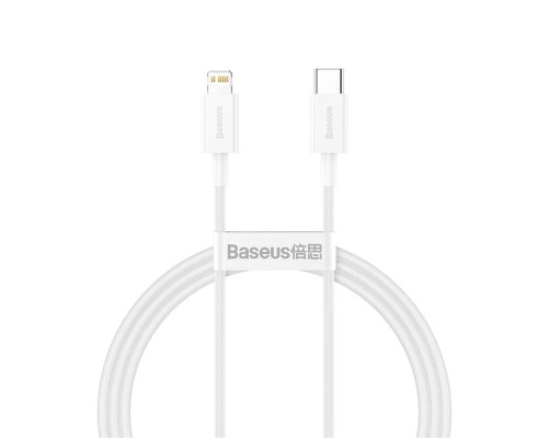 Кабель Baseus Superior Series Fast Charging, Type-C - Lightning, (CATLYS-A02) 20W, 1 м, белый
